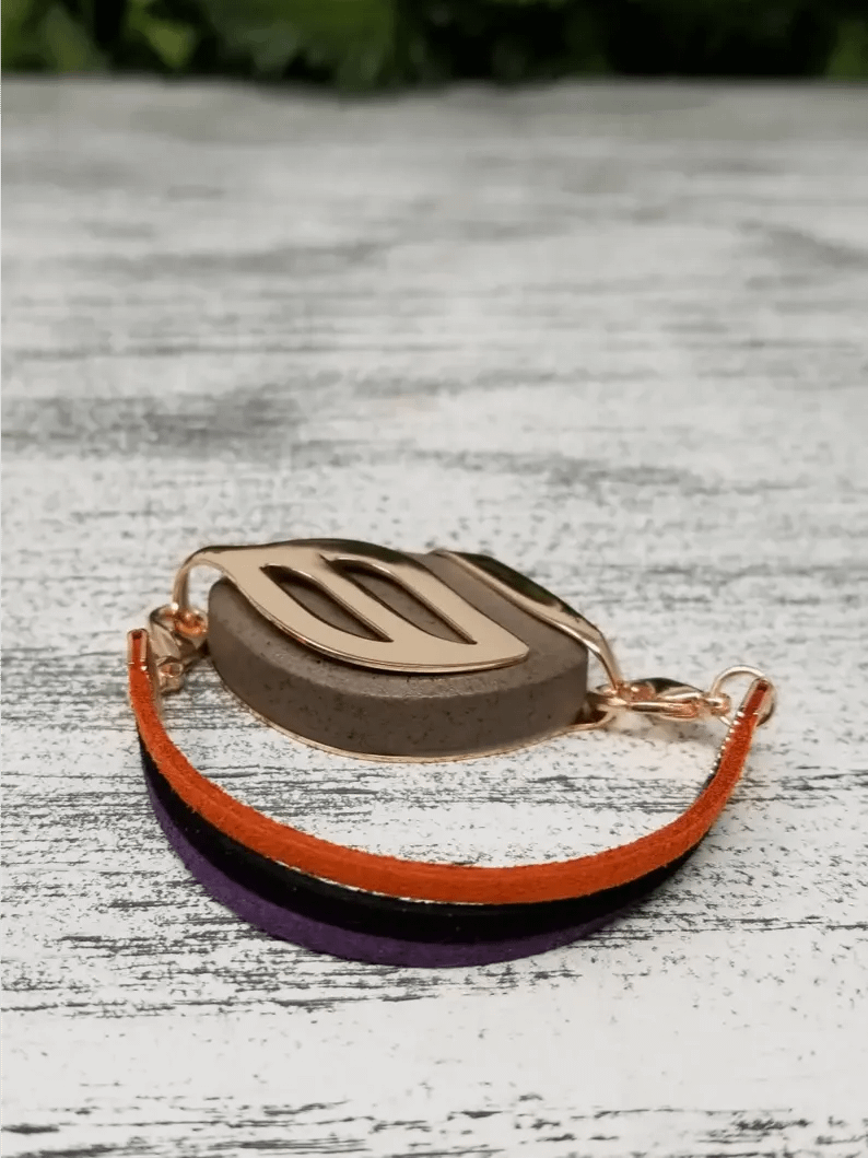Spooky Faux Suede Bracelet | Handmade Accessory for Bellabeat Leaf Urban & Ivy product image (1)