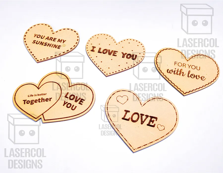 Hearts Set 4 - Laser Cut Files product image (9)