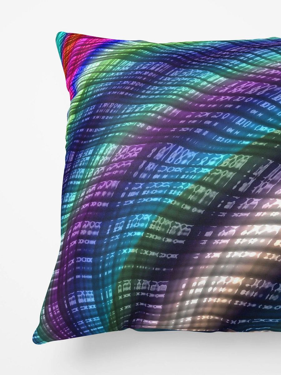 Candy Plaid Fractal Throw Pillow product image (5)