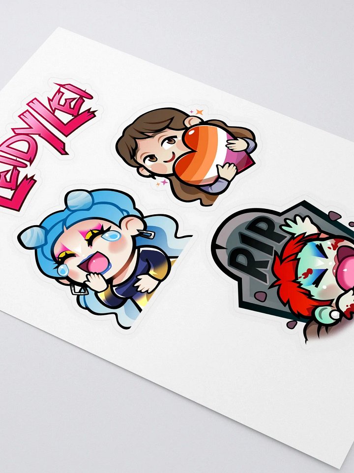 'Laughter, Lesbians, and Lifelessness' Sticker Sheet product image (2)