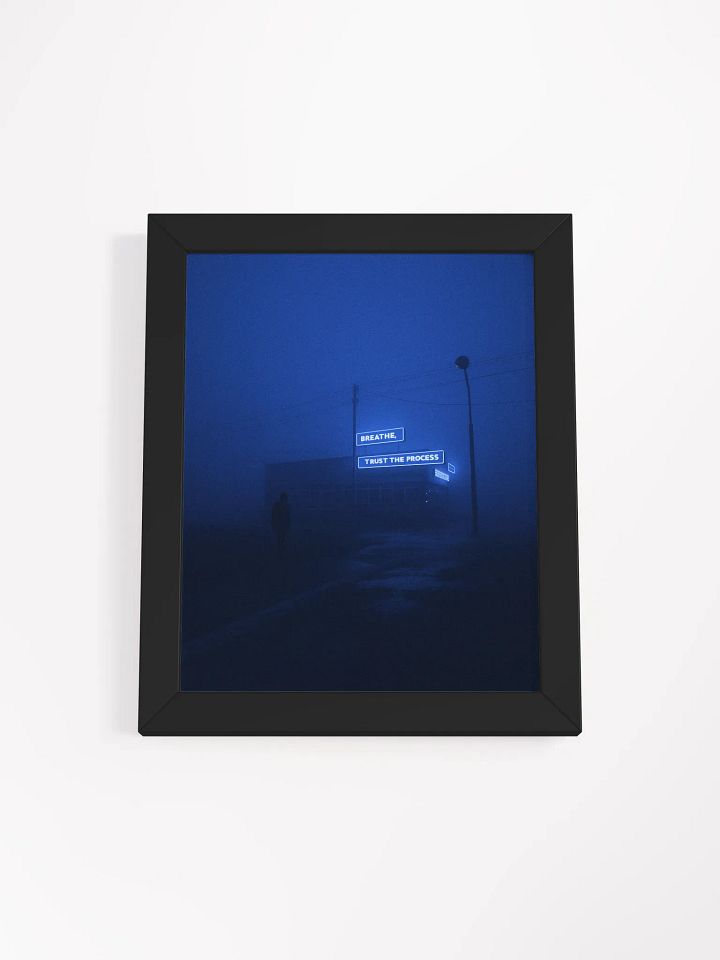 "Breathe, trust the process" Framed Poster product image (1)