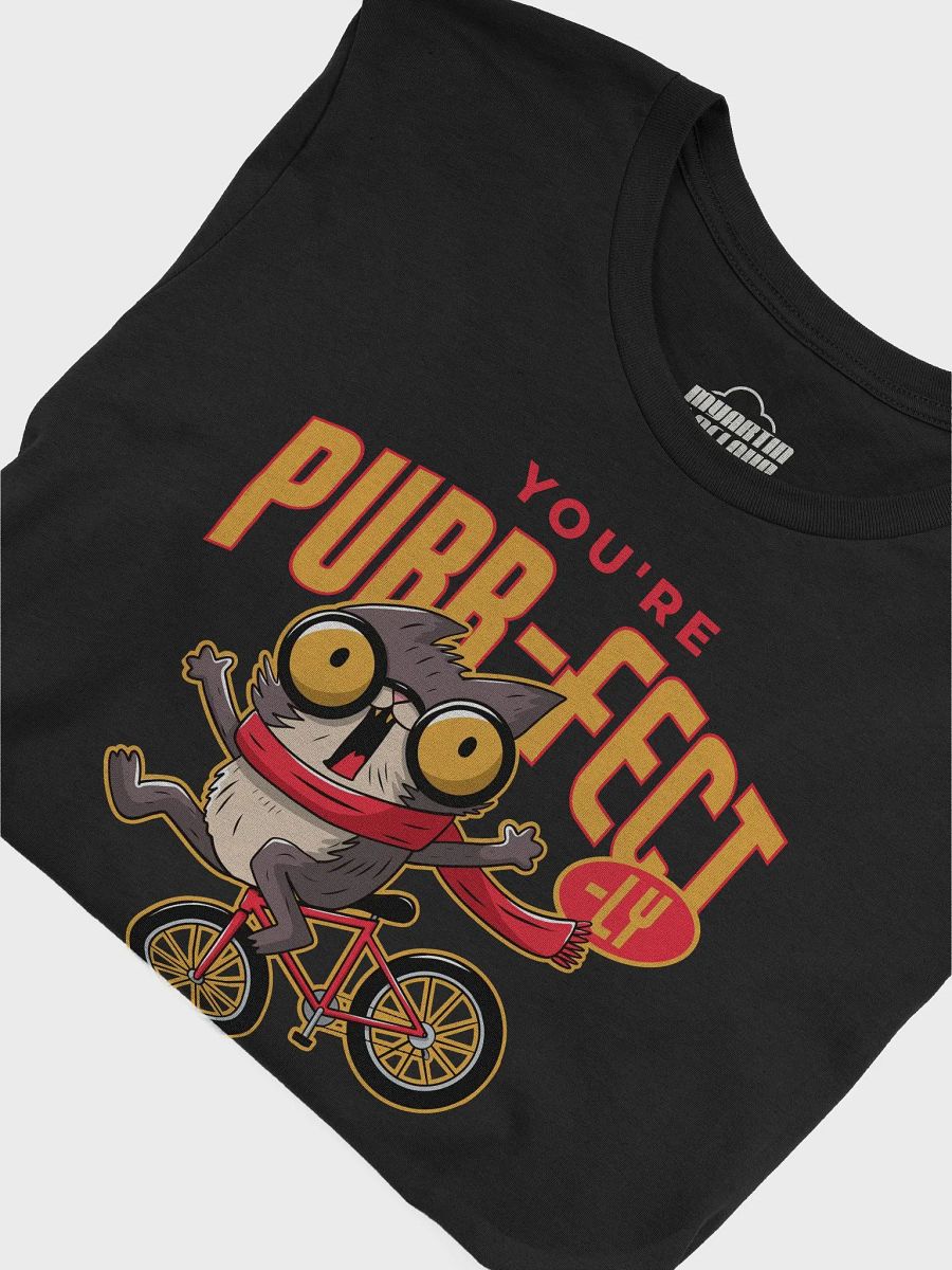 You're Purr-Fectly Unbalanced Funny Cat & Cycling Graphic Tee – Quirky Cat Lover T-Shirt product image (35)
