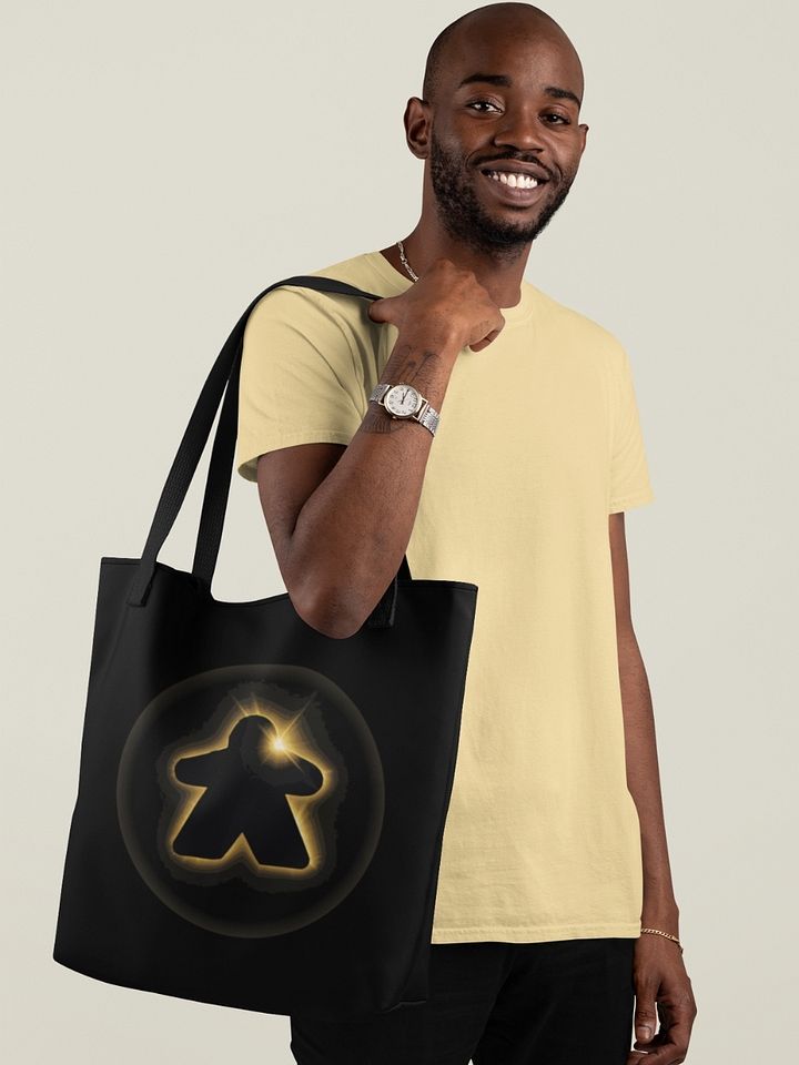 Meeple Total Solar Eclipse Shoulder Tote Bag product image (1)