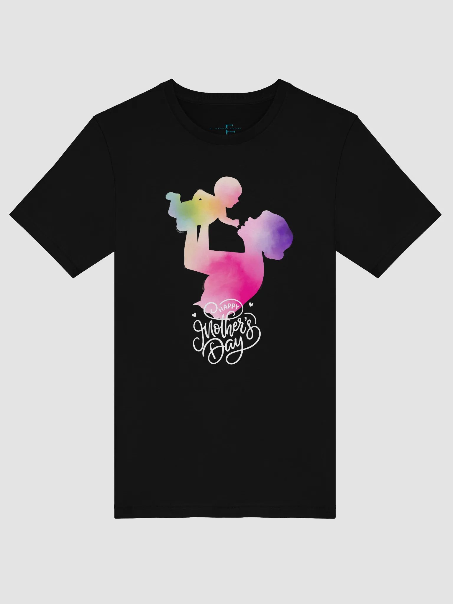 Bella + Canvas “Happy Mother’s Day” Watercolor Silhouette T-Shirt – Soft & Sentimental product image (39)