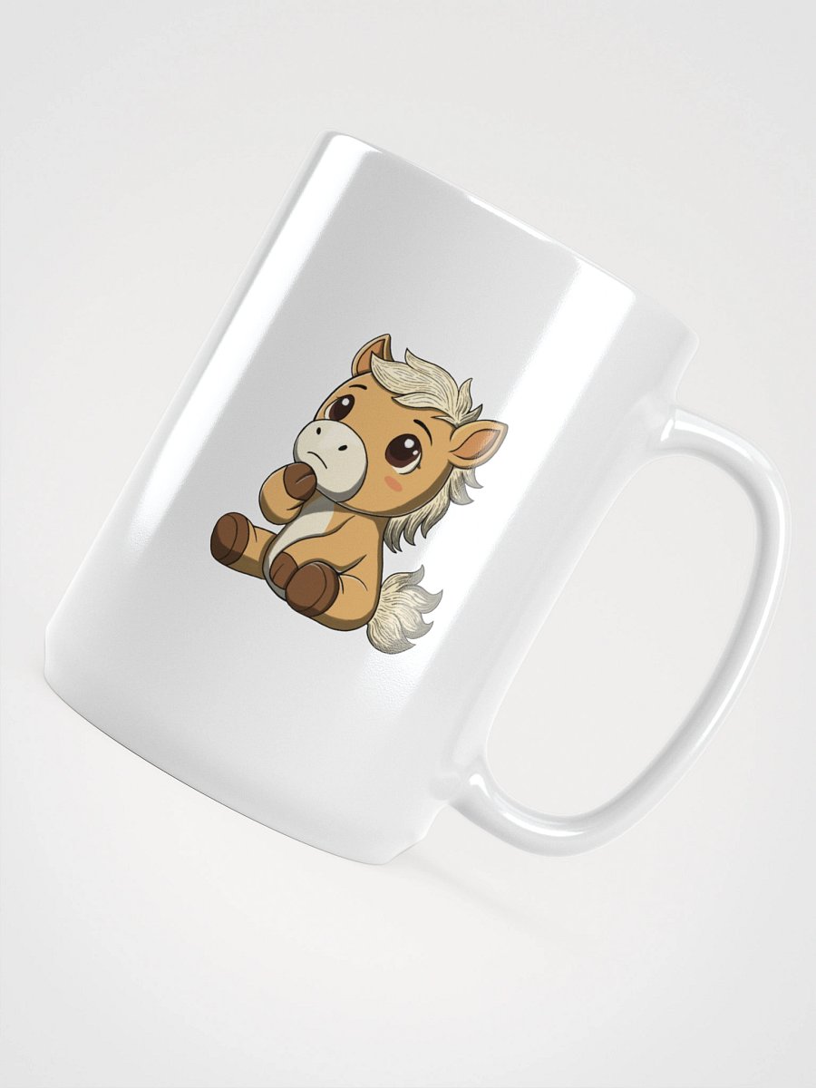 Thinking Waffles Mug | Cute Plush Overthinking Horse Cup | Anxiety Support Mug product image (4)