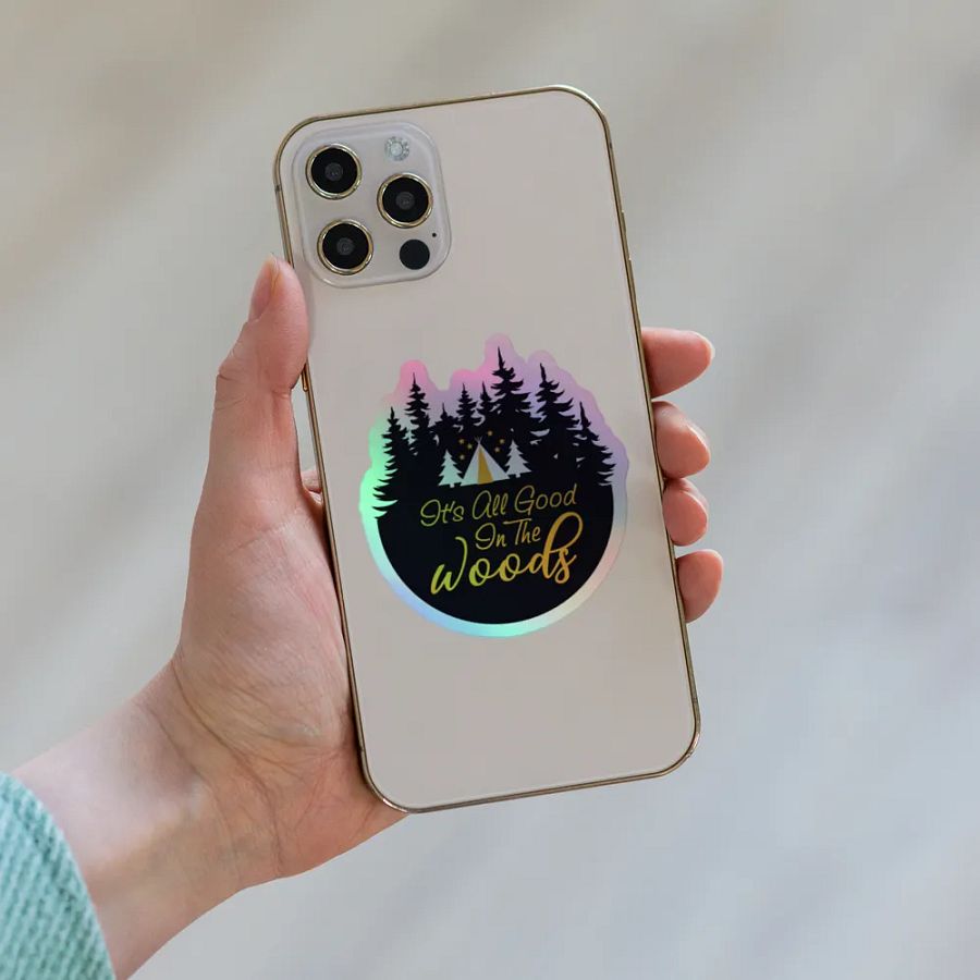 All Good in the Woods Holographic Sticker Set product image (8)