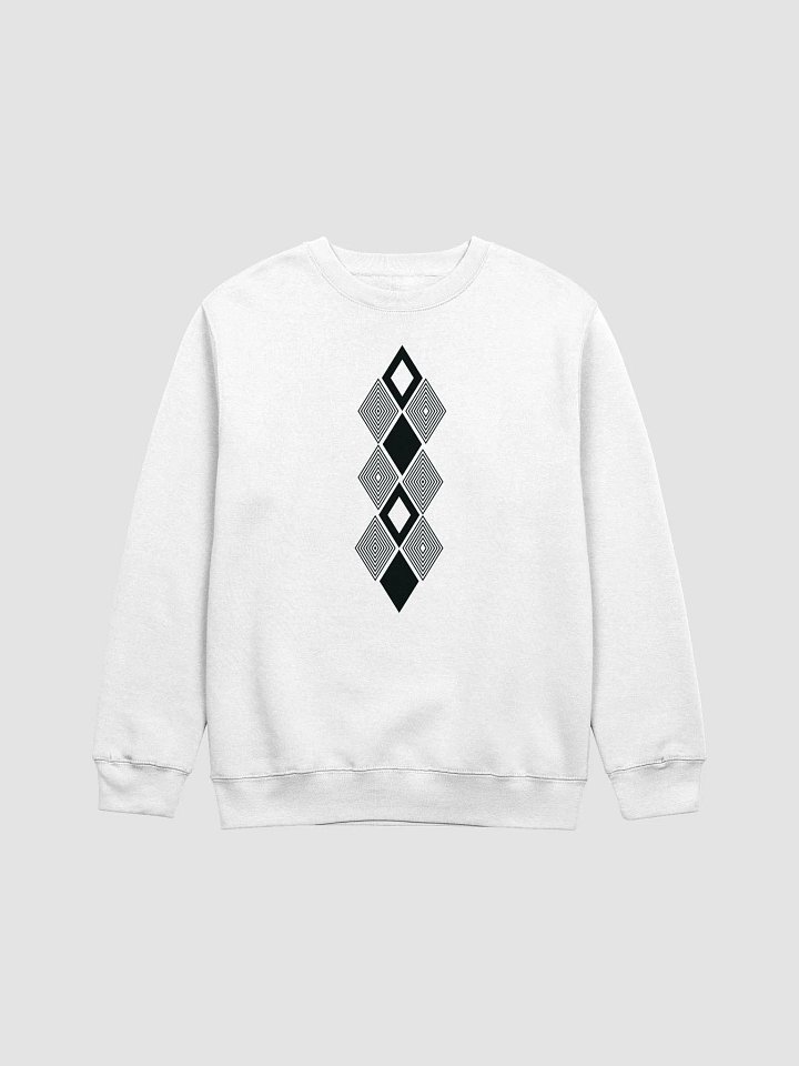 Black and white triangle design premium crewneck product image (4)