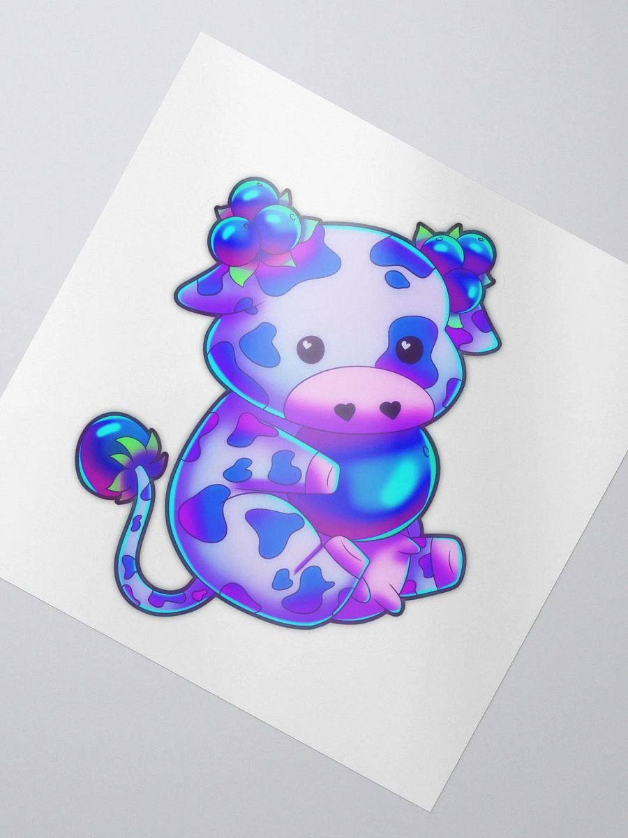 Blueberry cow sticker product image (2)