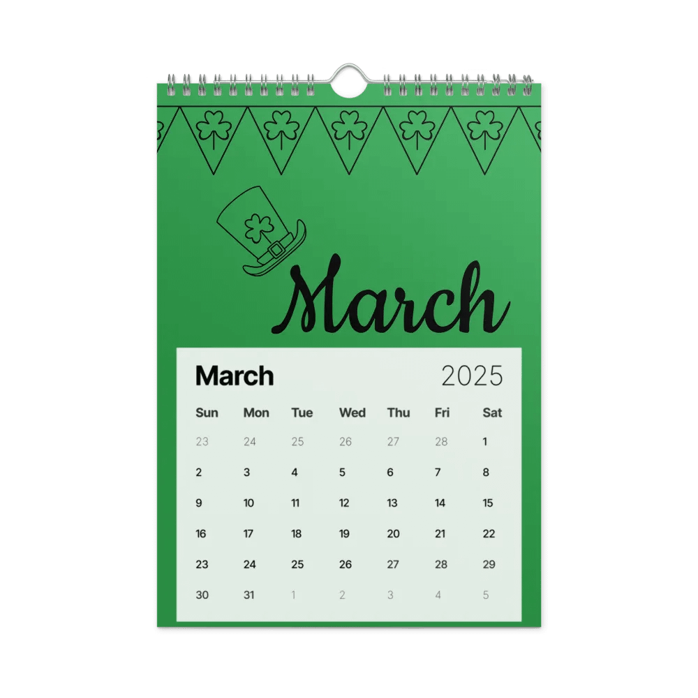 Squiggle 2025: Wall Calendar product image (9)