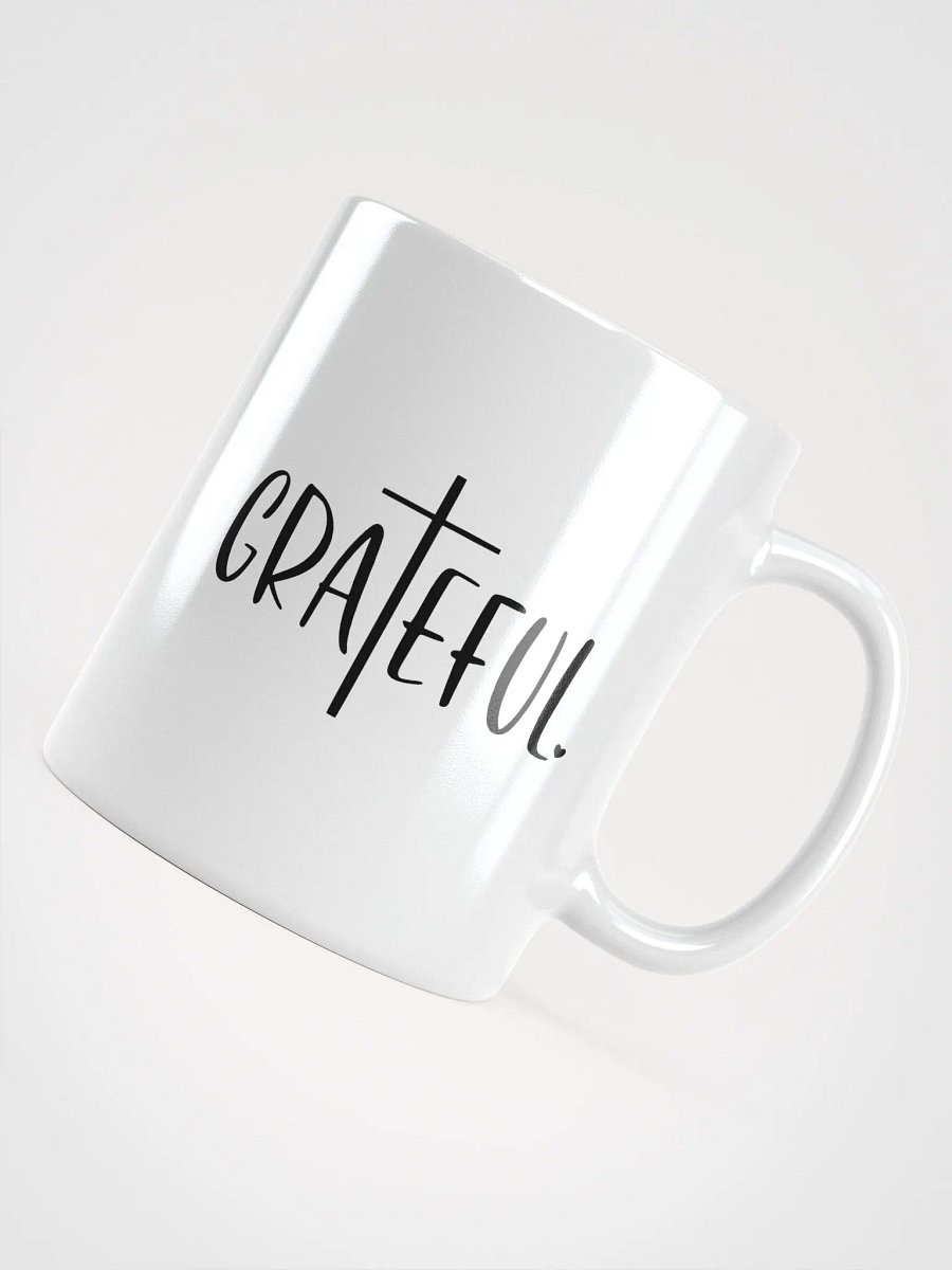 Grateful Vibes Glossy White Ceramic Mug product image (4)