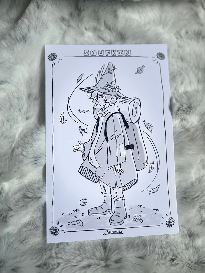 Snufkin Mini Print product image (1)