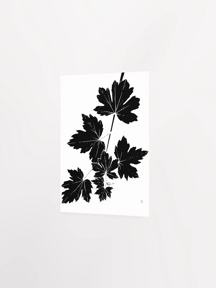 Luminous Leaf Cluster Matte Poster - Grape Leaves Light product image (2)
