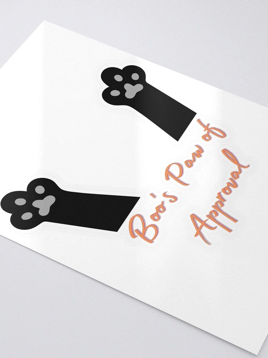 Boo's Paw's of Approval (Kiss Cut Sticker Sheet with Background) product image (3)