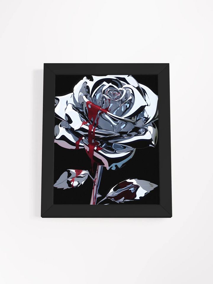 Bleeding Metallic Rose Framed Poster product image (1)