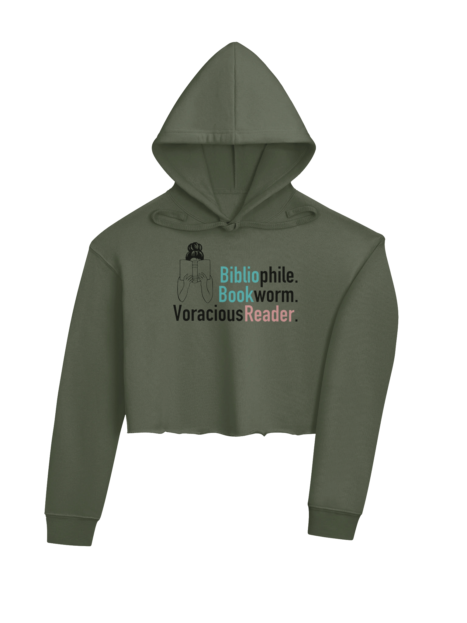 Voracious Reader Crop Hoodie product image (3)