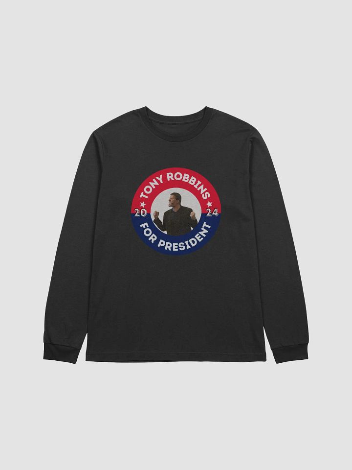 Tony Robbins for President 2024 Campaign Button Supersoft Long Sleeve Tee product image (1)