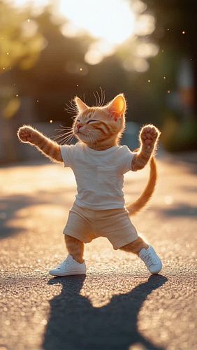 Dudi dudi dumm dumm #dudidudidam #catai #catlover #cutecats #shortsfeed #catdance