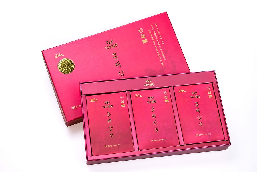 參養禮盒：JEJUWELLING韓國濟州島紅海蔘修復飲1盒+金正煥蜂蜜紅蔘片1盒送阿里山高山烏龍茶1袋 product image (4)