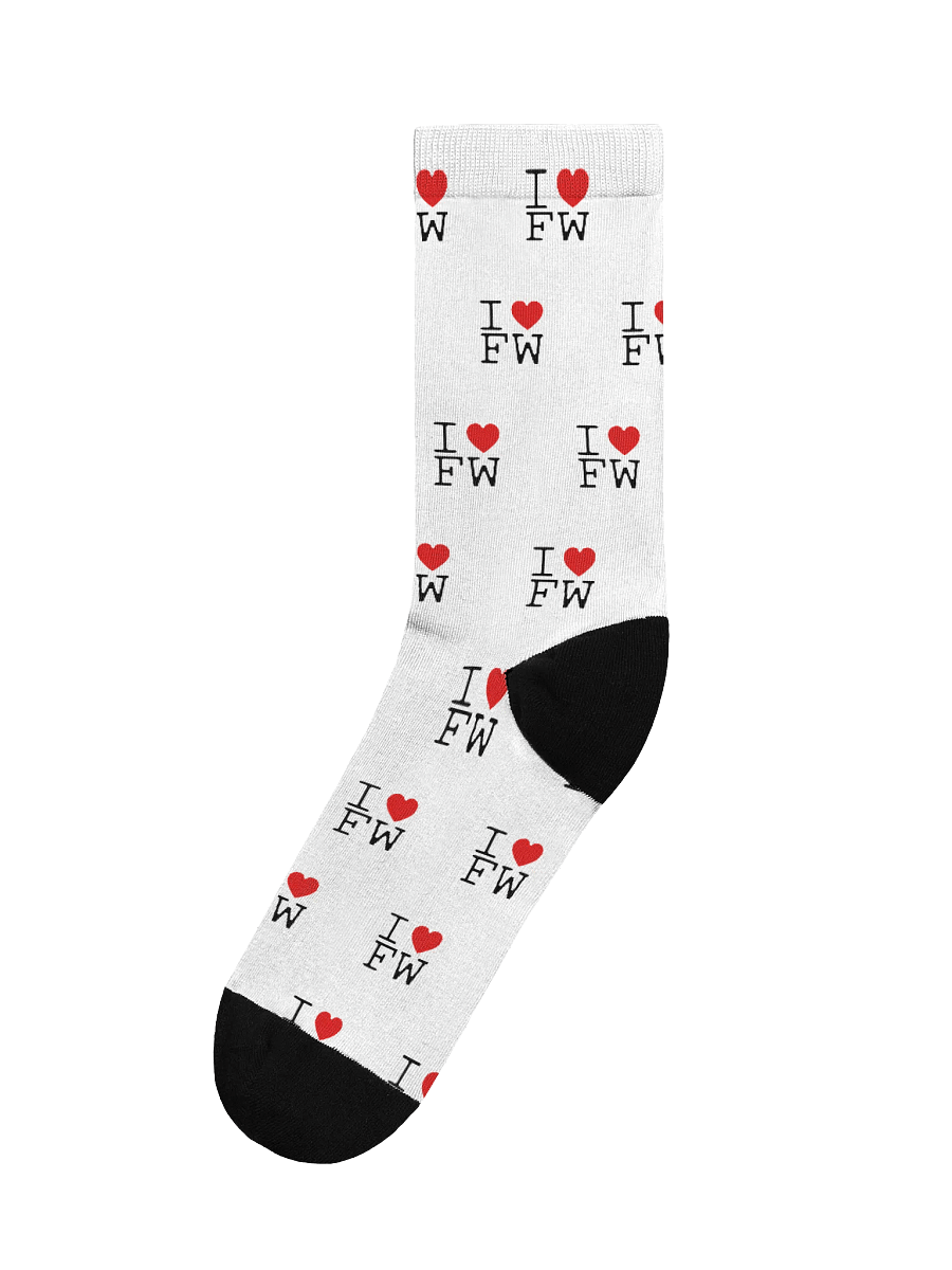 I ❤️ Fourthwall Pattern Sock product image (3)