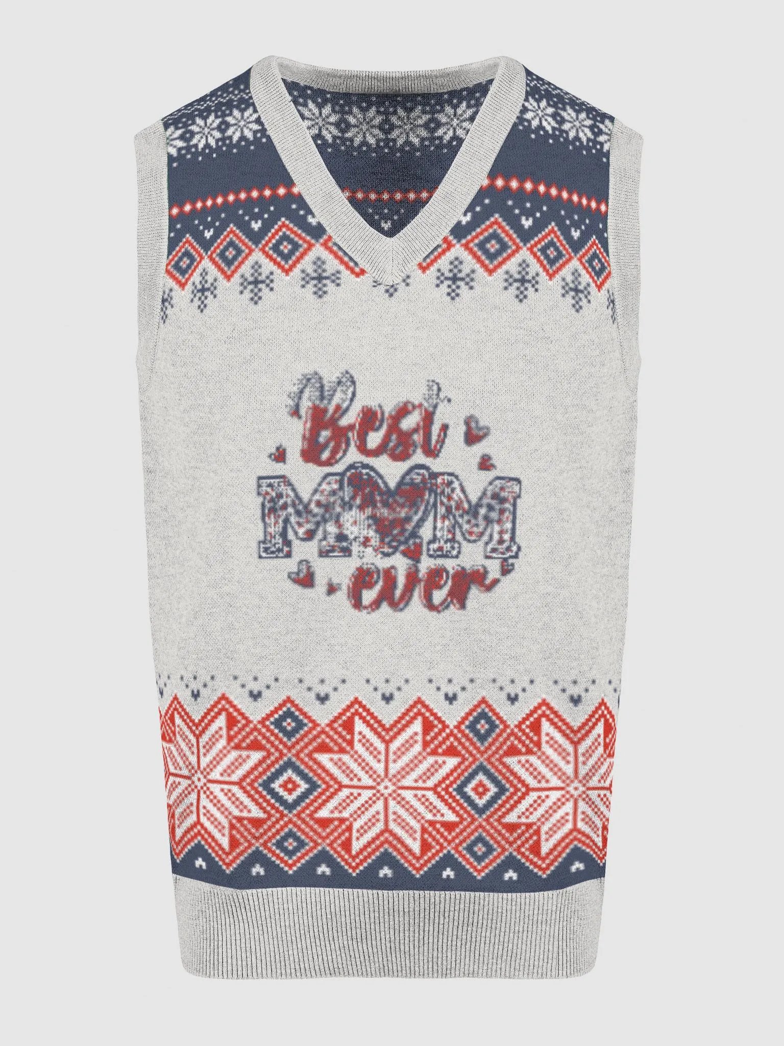 Best Mom Ever Knitted V-Neck Vest product image (13)