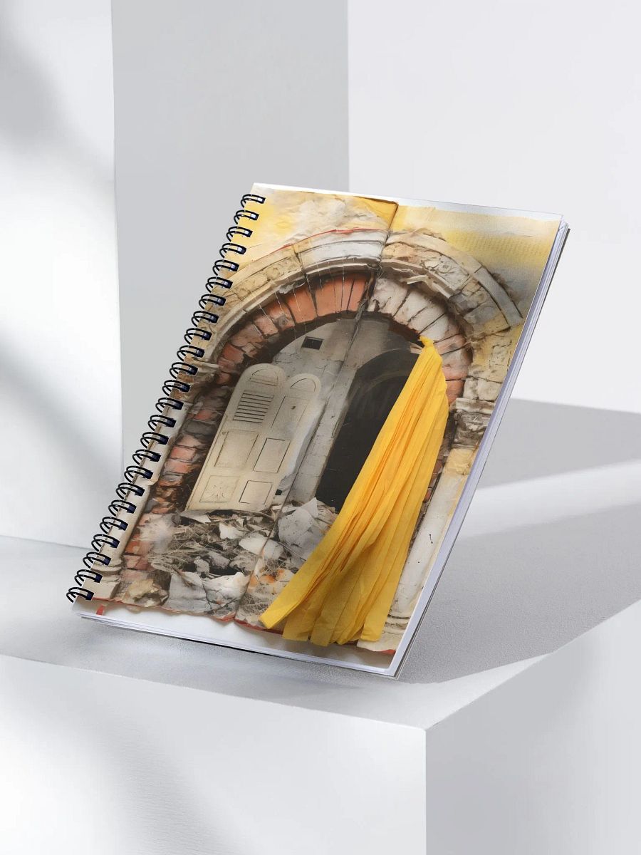 Ruins of Time Yellow Spiral Notebook product image (3)