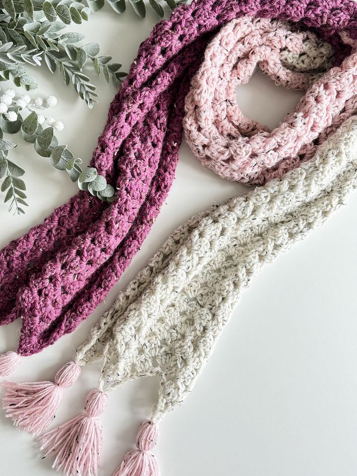 Colour Block Granny Scarf Crochet Pattern product image (2)