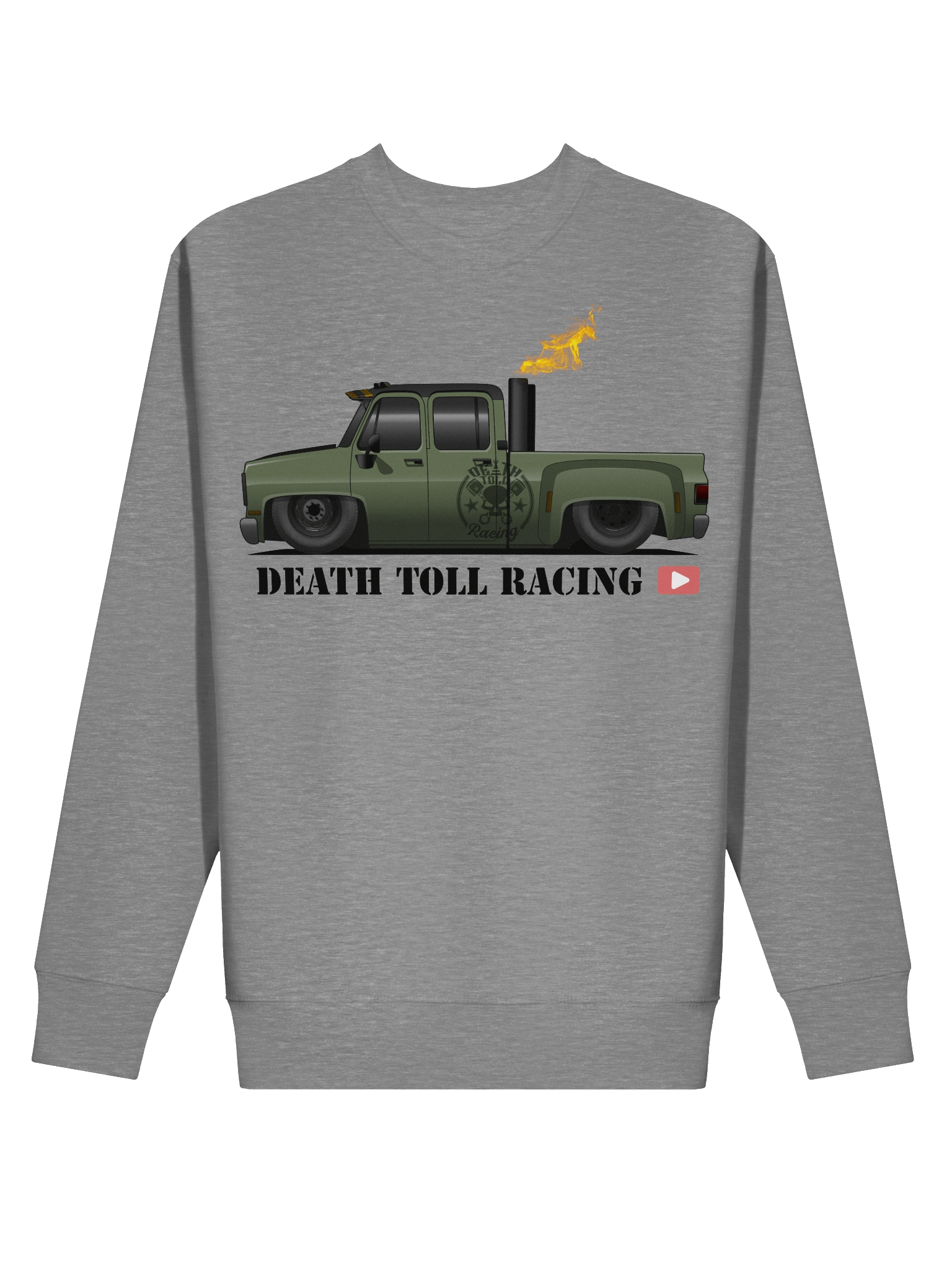 Flaming Death Toll Racing Sweatshirt product image (2)