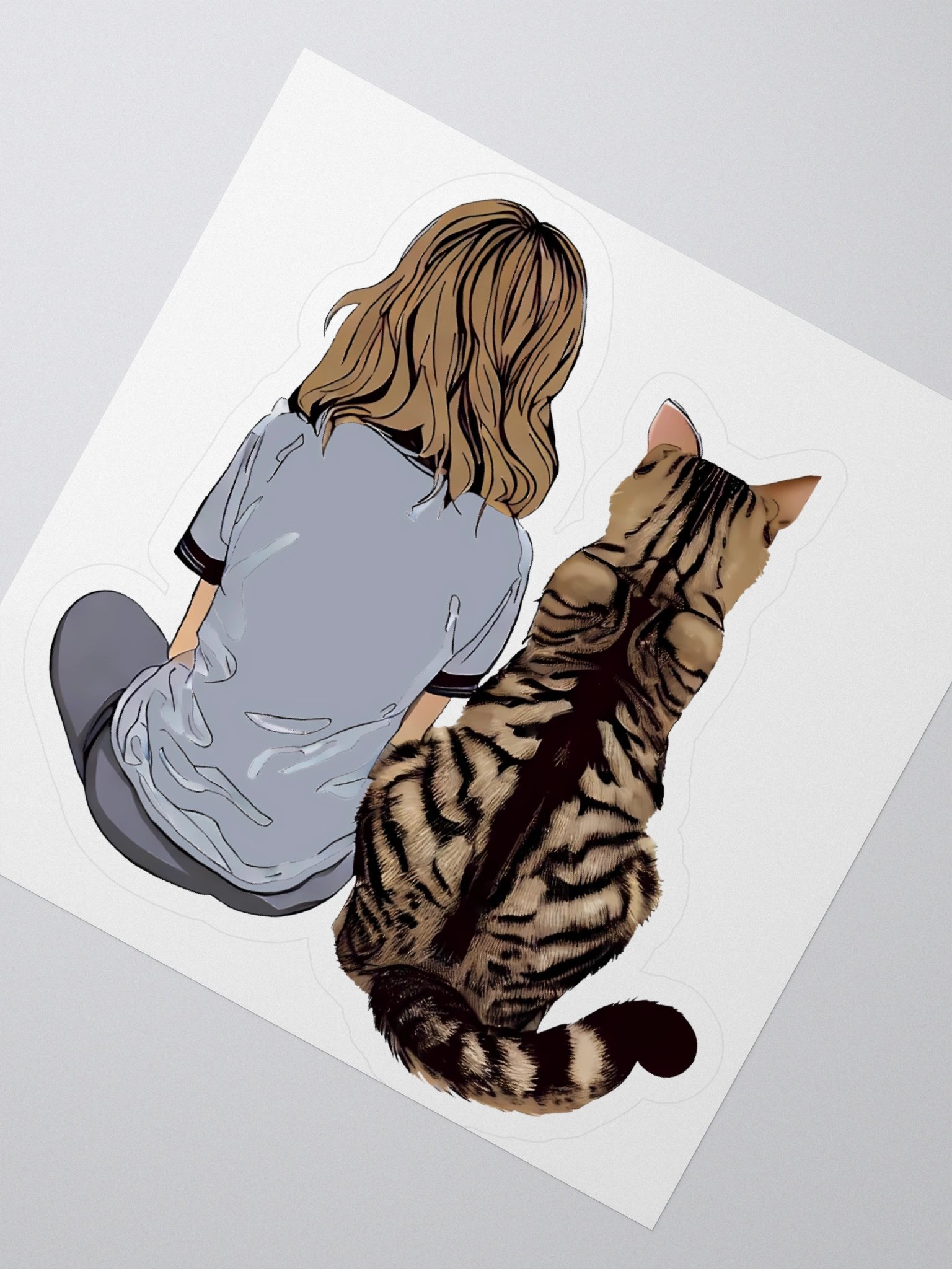 Love Tabby Cats, Sticker product image (2)