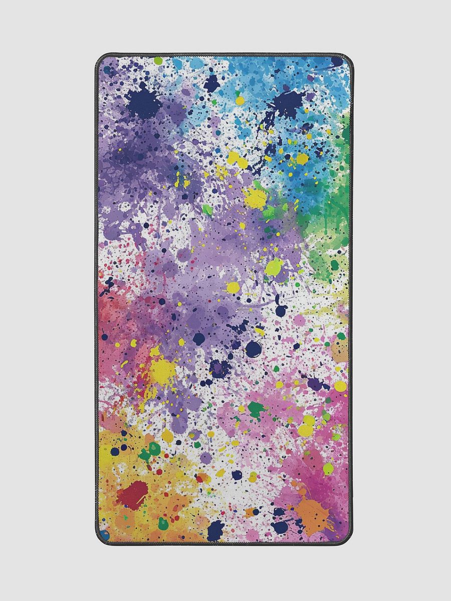 Splatter-Painted Desk Mat - 15.5