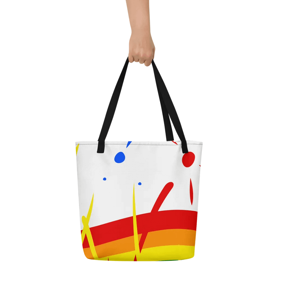 Rainbow Splash Tote with Pocket Inside product image (10)
