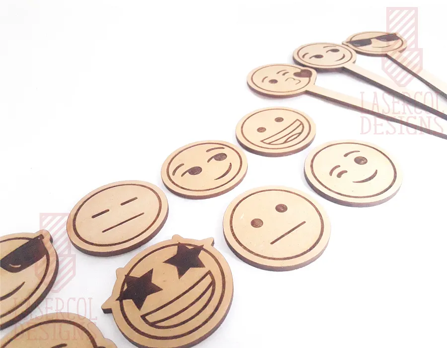 Emojis Set 2 - Laser Cut Files product image (5)