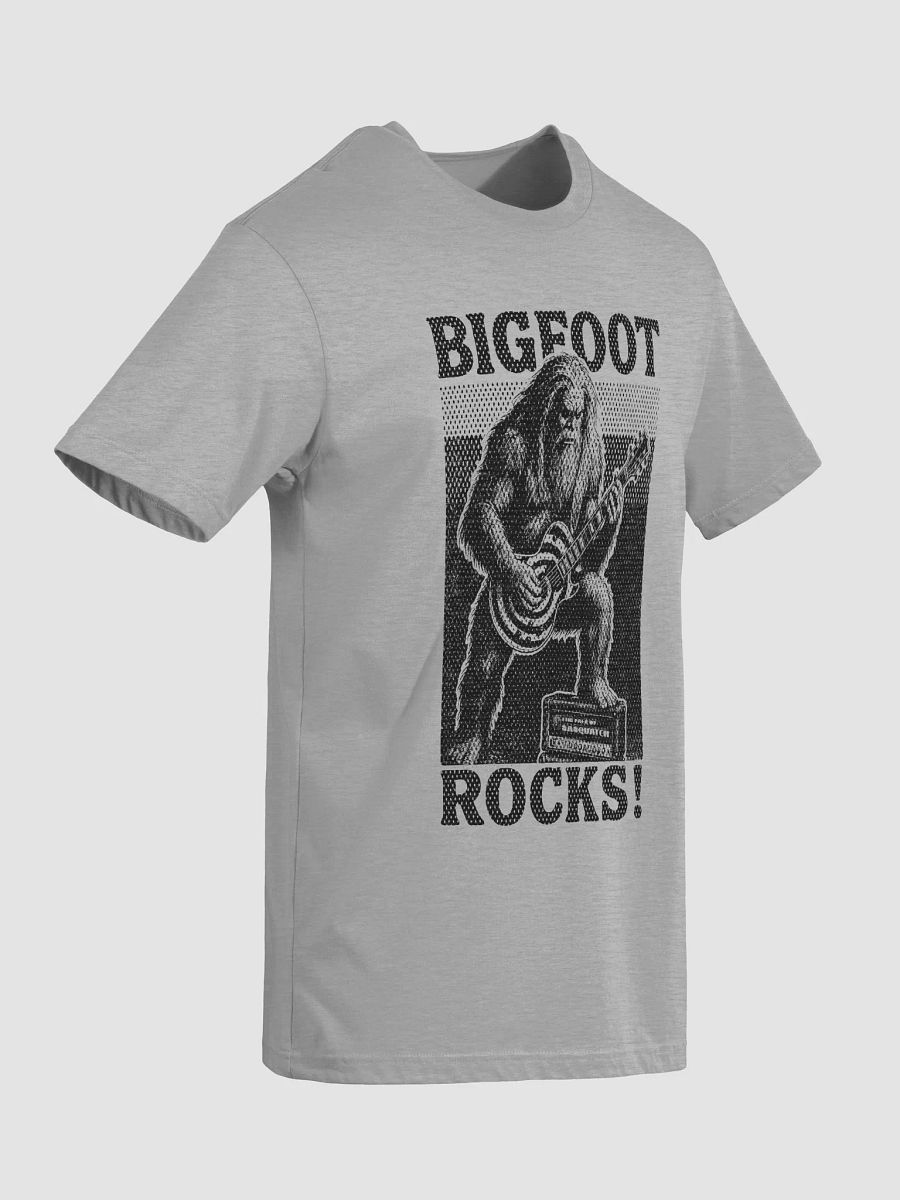 Bigfoot Rocks! – Retro Rock Sasquatch Guitar T-Shirt product image (4)