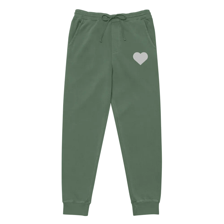 Suited Up Sweatsuit Joggers: Hearts (White) product image (9)