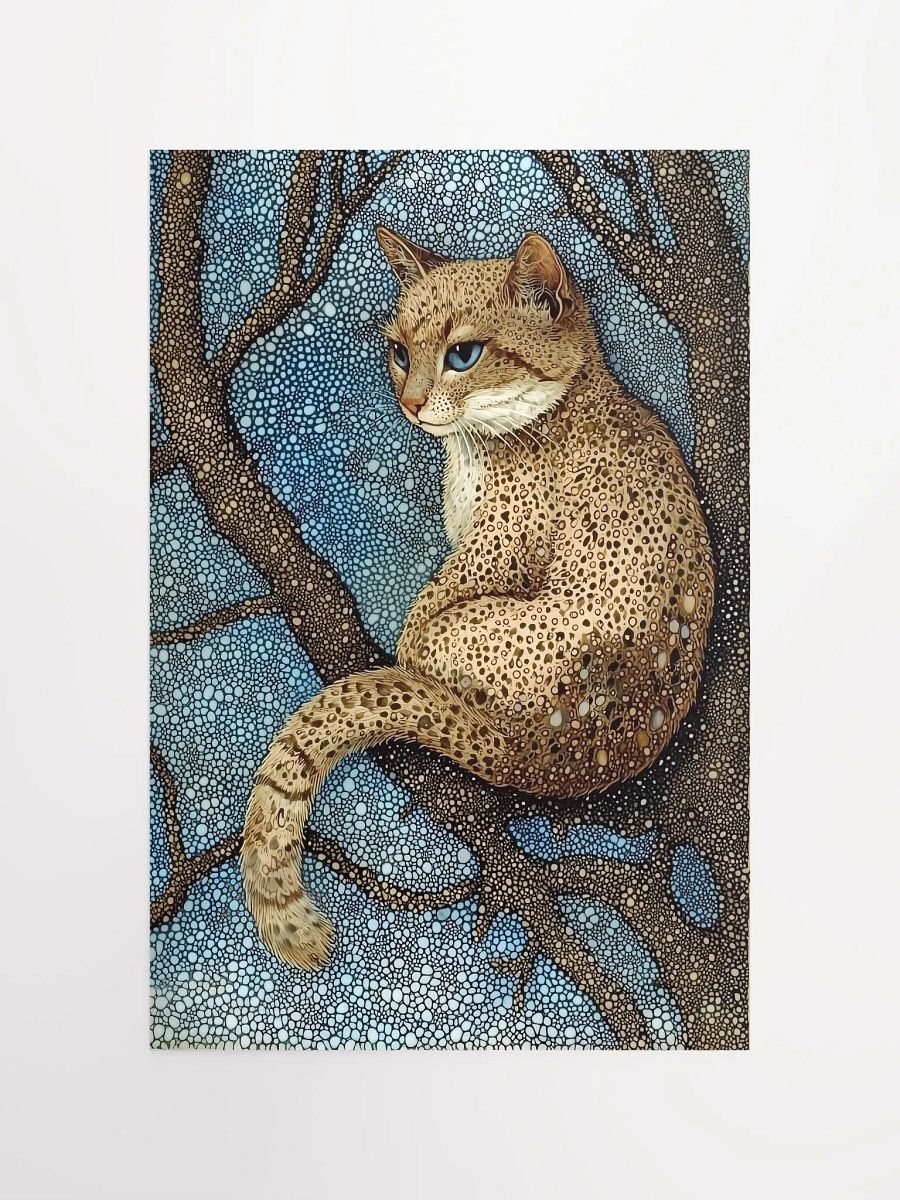Celestial Cat: Fantasy Poster of a Mystical Forest Creature product image (4)