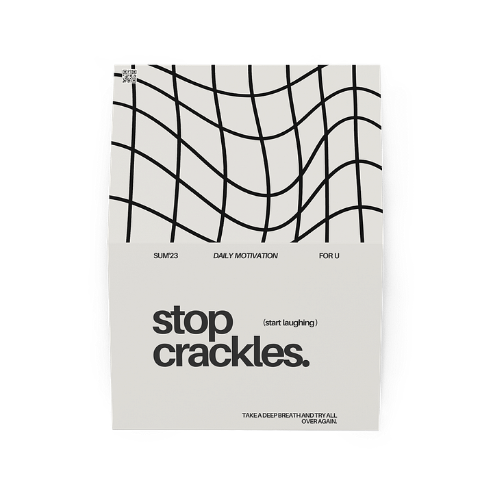 Stop Crackles Postcard product image (2)