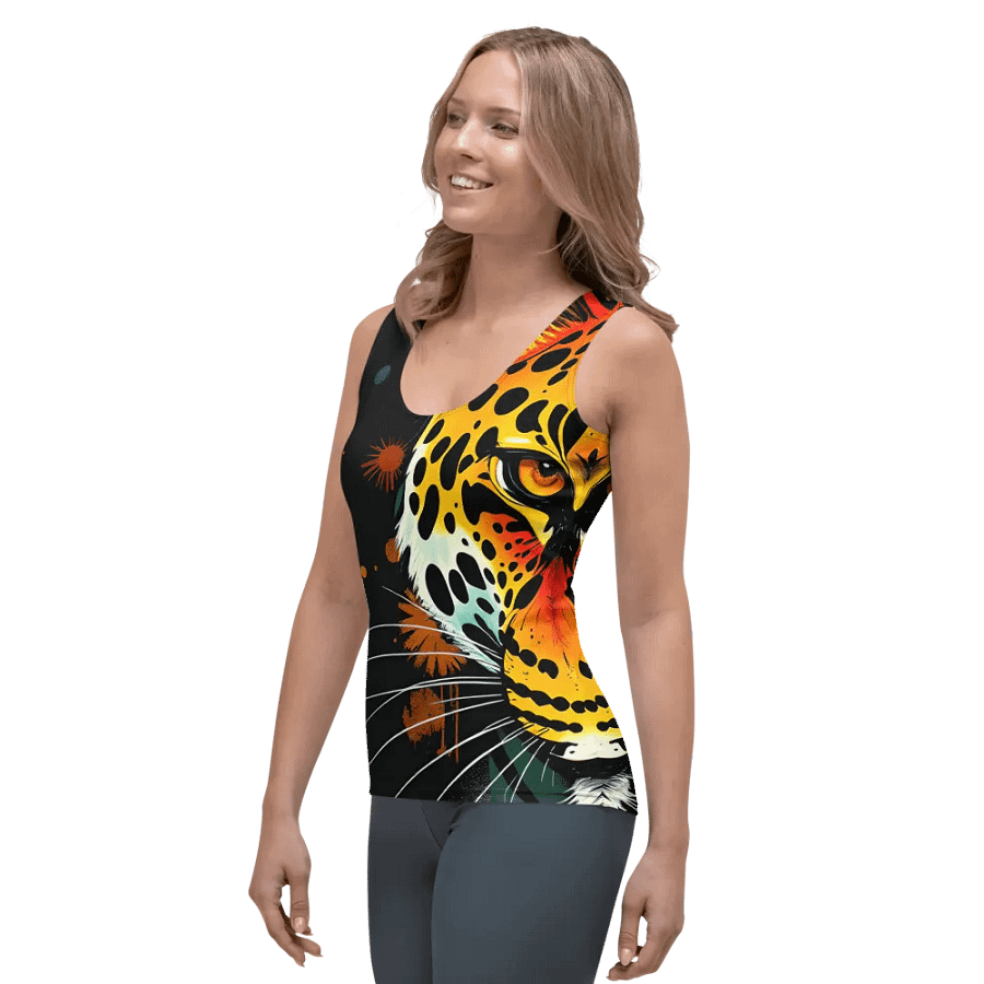 Vibrant Leopard All-Over Tank product image (3)