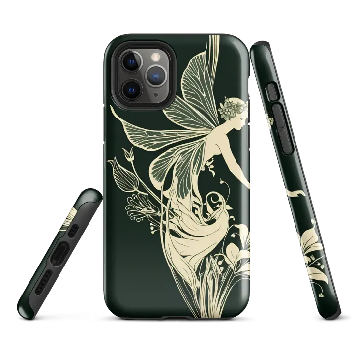 Tough Phone Case for iPhone® - Fairy Flower Illustration product image (1)