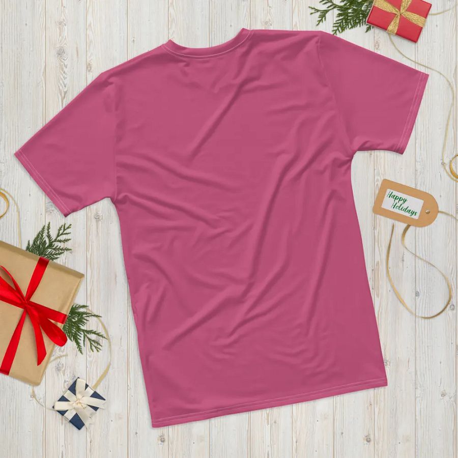 Plain Muted Blush Pink True Summer Men's Crewneck Polyester Heavyweight Premium T-Shirt by Treasure Pie product image (12)