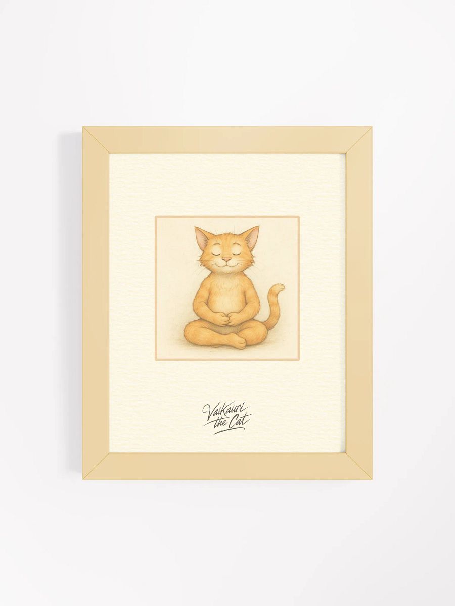 Vaikauri the Cat Meditation Framed Artprint product image (8)