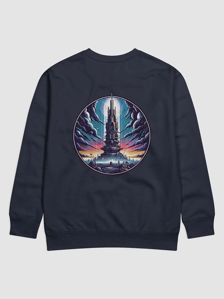 Futuristic Cityscape Long Sleeve Shirt – Visionary Art Meets Timeless Style 🌌 product image (6)