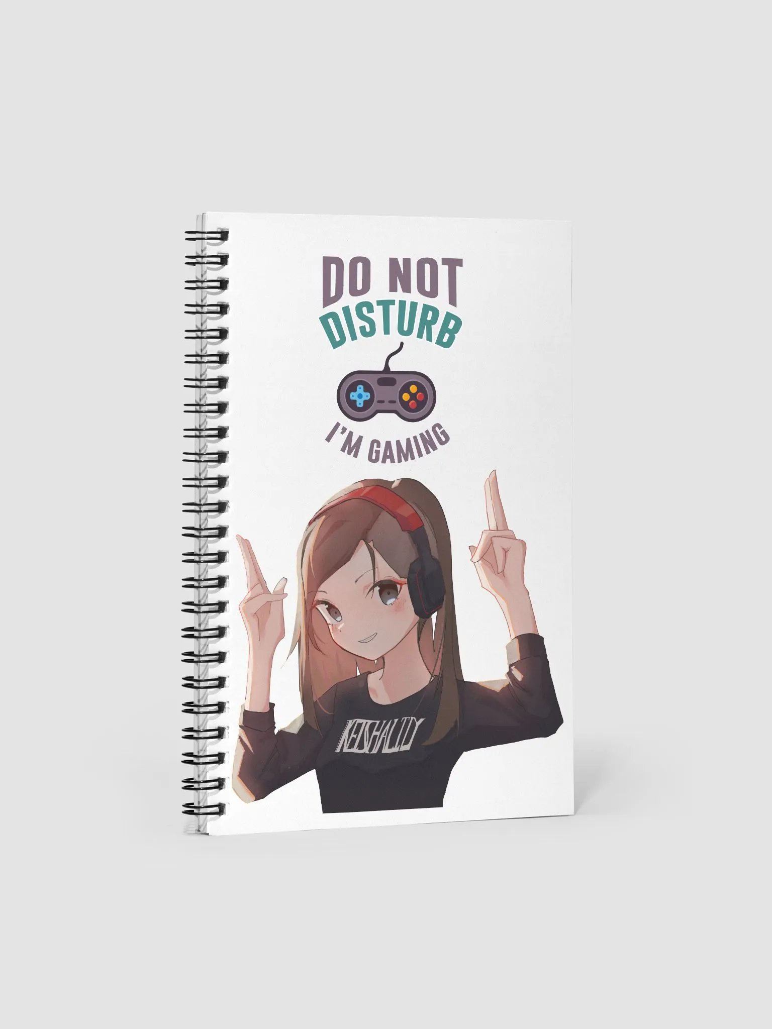 Do not Disturb: Im Gaming ~ Spiral Notebook by Print Sublimation product image (3)