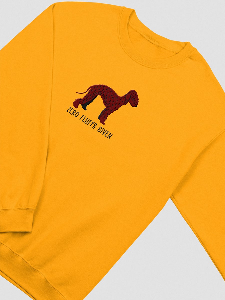 Zero Fluffs Given Sweatshirt (Embroidered) of a Bedlington Terrier(Liver) product image (12)