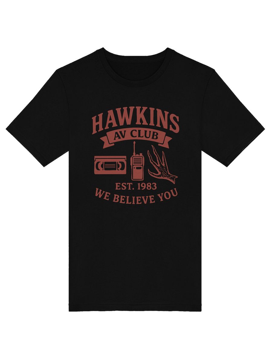 Hawkins AV Club T-Shirt – Retro Stranger Things Inspired Tee | 1980s Sci-Fi Parody Shirt product image (5)