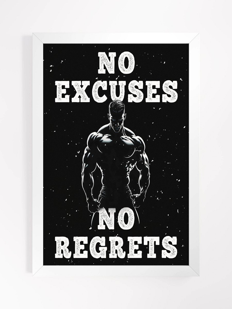 Fitness/Martial Arts Framed Poster - No Excuses product image (1)