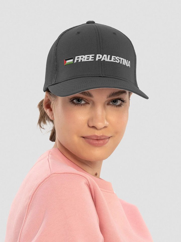 Flexfit Mesh Back Trucker Hat | FREE PALESTINA product image (1)