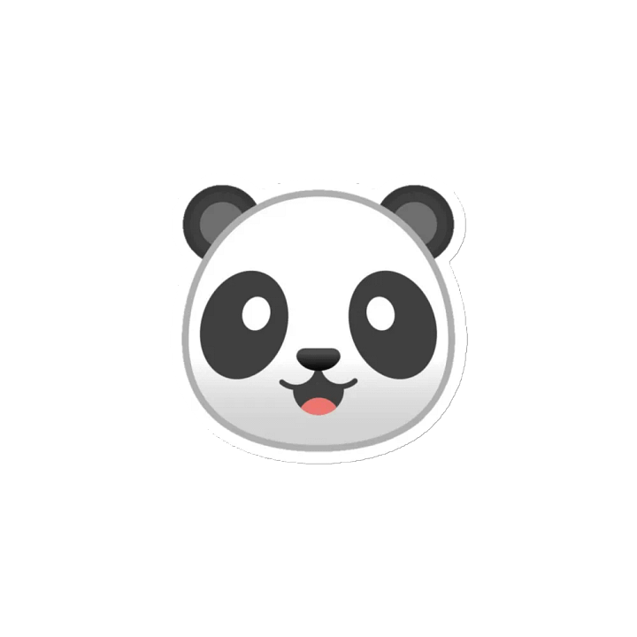 Panda Logo Die-Cut Magnet product image (2)