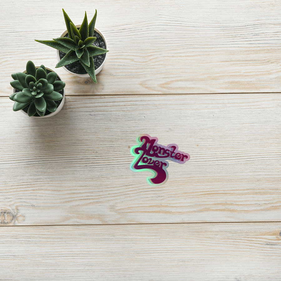 Monster Lover Holographic Sticker product image (10)