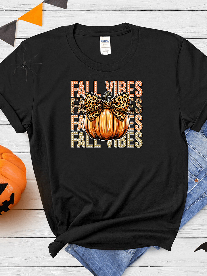 Leopard Pumpkin Fall Vibes T-Shirt product image (1)