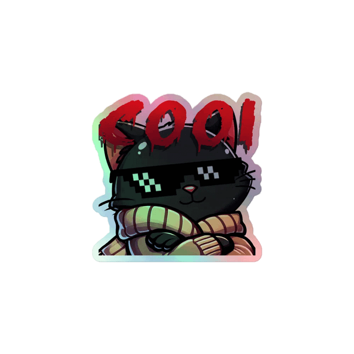 Cool Cat Holographic Sticker Sheet product image (1)