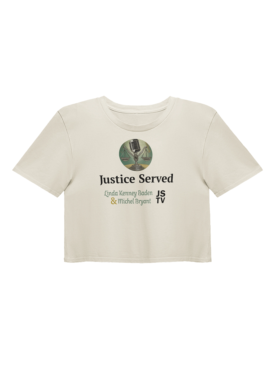 Justice Served TV Women's Premium Crop Top product image (3)